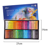 Cute Art Supplies Crayons 50 Colors Soft Oil Pastels For Drawing Set Children Waxes Kids Gift Oil Painting Stick Painting Item