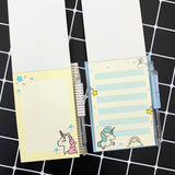Cute Unicorn Set 1 Notebook+1 Ballpoint Pen Writing Diary Book Kids Gift Stationery Student Rewarding School Office Supply