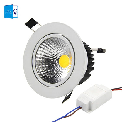 [DBF] Super Bright Recessed LED Dimmable Downlight COB 5W 7W 9W 12W LED Spot light LED decoration Ceiling Lamp AC 110V 220V