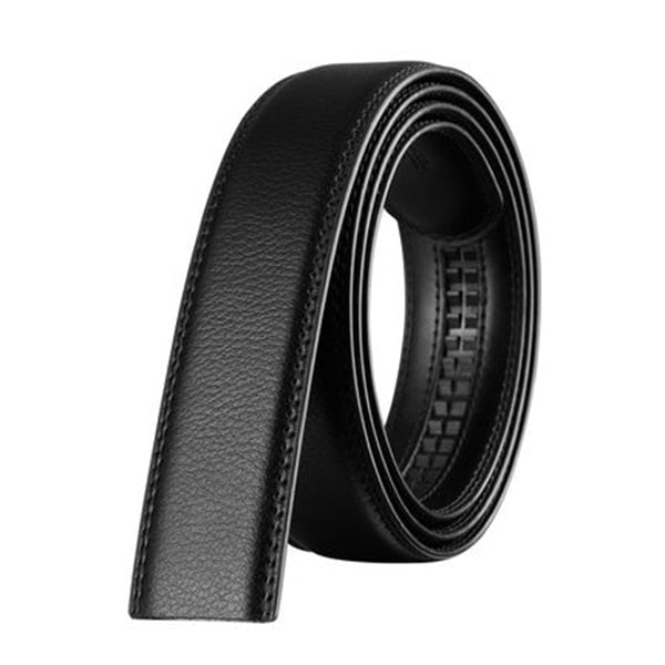 [DWTS]Belt Male Genuine Leather Strap Belts For Men Top Quality Automatic Buckle black Belts Cummerbunds cinturon hombre