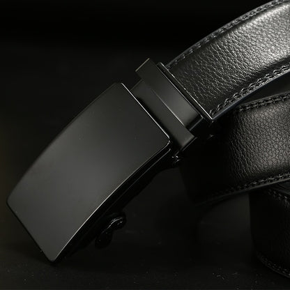 [DWTS]Genuine Leather Belts For Men Automatic Male Belts Cummerbunds Leather Belt Men dropshipping Black Belts 105cm-125cm