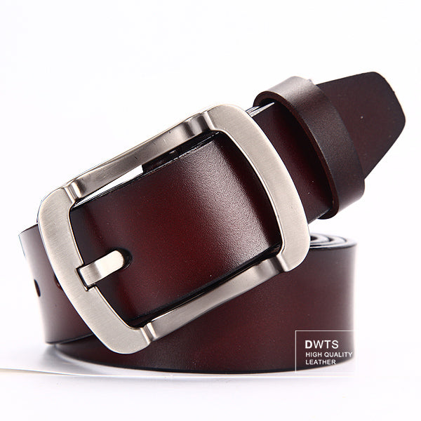 [DWTS]Men's belt leather belt men male genuine leather strap luxury pin buckle casual men's belt Cummerbunds ceinture homme