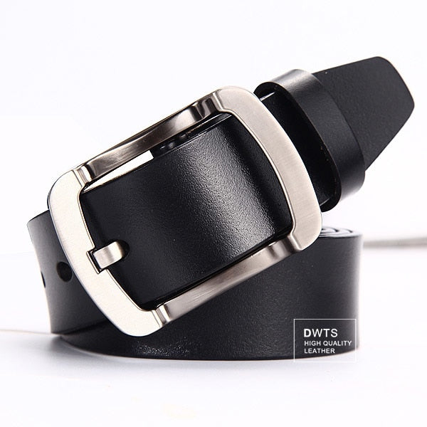 [DWTS]Men's belt leather belt men male genuine leather strap luxury pin buckle casual men's belt Cummerbunds ceinture homme