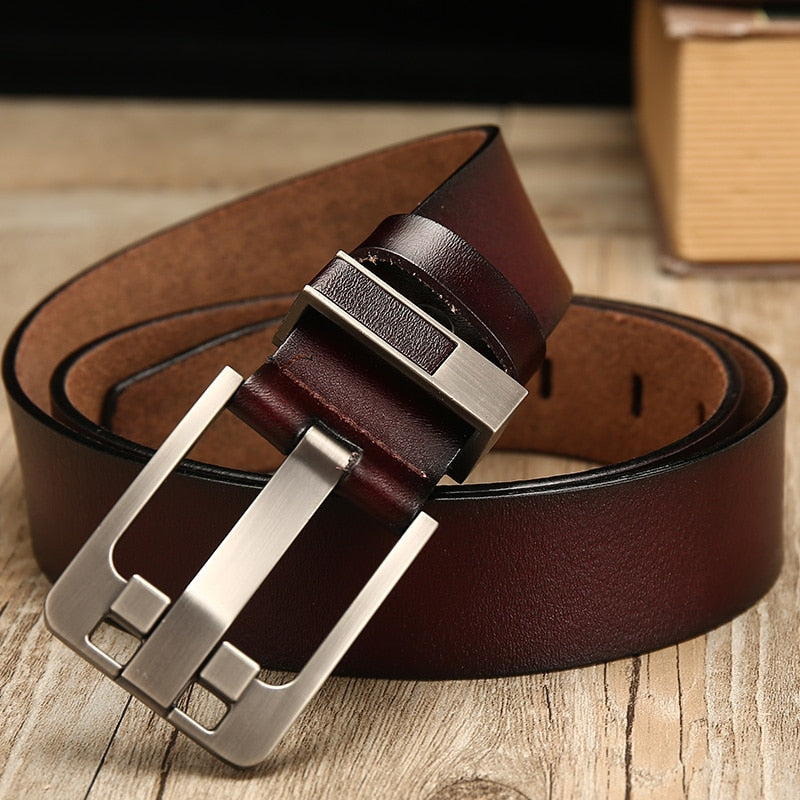 [DWTS]belt male leather belt men male genuine leather strap luxury pin buckle belts for men belt Cummerbunds ceinture homme