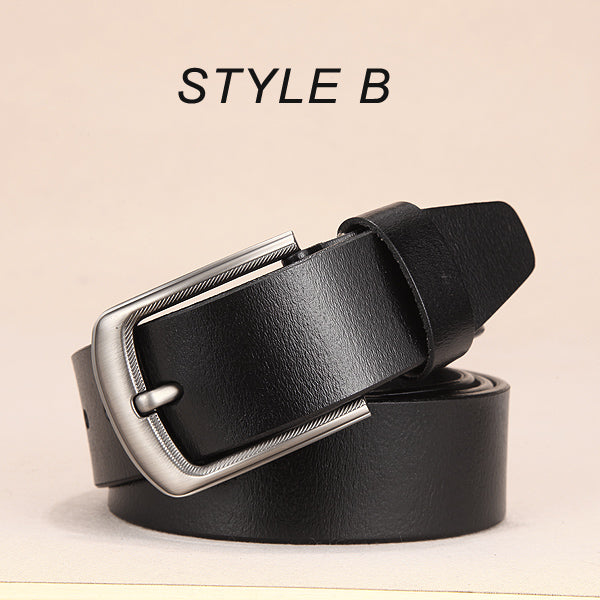 [DWTS]men's belt leather belt men male genuine leather strap luxury pin buckle fancy vintage jeans cintos masculinos