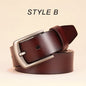 [DWTS]men's belt leather belt men male genuine leather strap luxury pin buckle fancy vintage jeans cintos masculinos