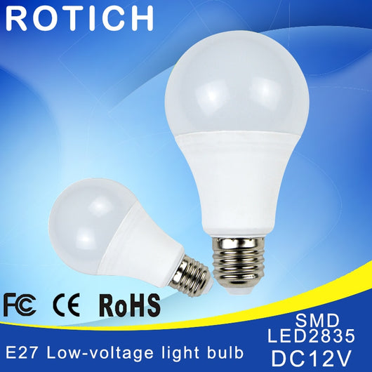 E27 LED Bulb Lights DC 12V smd 2835chip lampada luz E27 lamp 3W 6W 9W 12W 15W 18W spot bulb Led Light Bulbs for Outdoor Lighting
