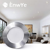 EnwYe LED Downlight Ceiling silvery 9W 12W 15W Warm white/cold white led light AC 220V 230V 240V