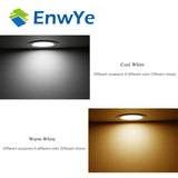 EnwYe LED Downlight Ceiling silvery IC LED driver 9W 12W 15W Warm white/cold white led light AC 110V 220V