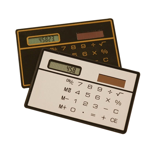 Etmakit pocket calculator Slim Credit Card Cheap Solar Power Pocket Calculator Novelty Small Travel Compact