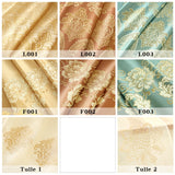 European Golden Royal Luxury Curtains for Bedroom Window Curtains for Living Room Elegant Drapes European Curtains  1