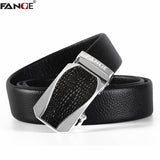 FANGE Men's belt men leather belt mens Genuine Leather belts male Automatic Buckle Counters authentic Luxury brands FG9261