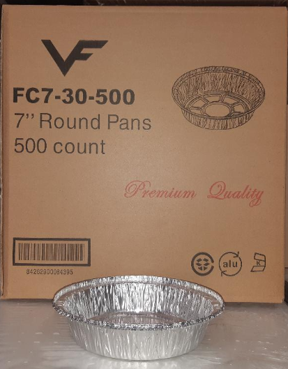 VF Brand Foil Heavy Duty Container Round 7" 28g 500 pcs  SALE