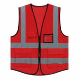 Factory Price! 1 PCS Free Custom LOGO Reflective Safety Vest High visibility Construction work uniforms logo printing