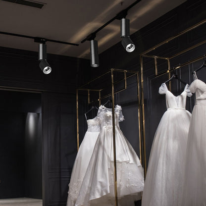 Fashion wall mounted small spotlight showroom Nordic living room CREE COB folding adjustable angle spotlight Curtain wall light