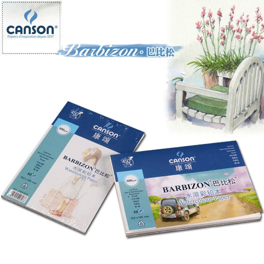 French Canson Water-soluble Book Paper 10 Pages For Drawing Painting Watercolor Painting Book Art Supplies