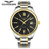 Full Steel Business Luxury Brand Name Automatic Mechanical Watch Self Wind Men Dress Wristwatches Free Shipping