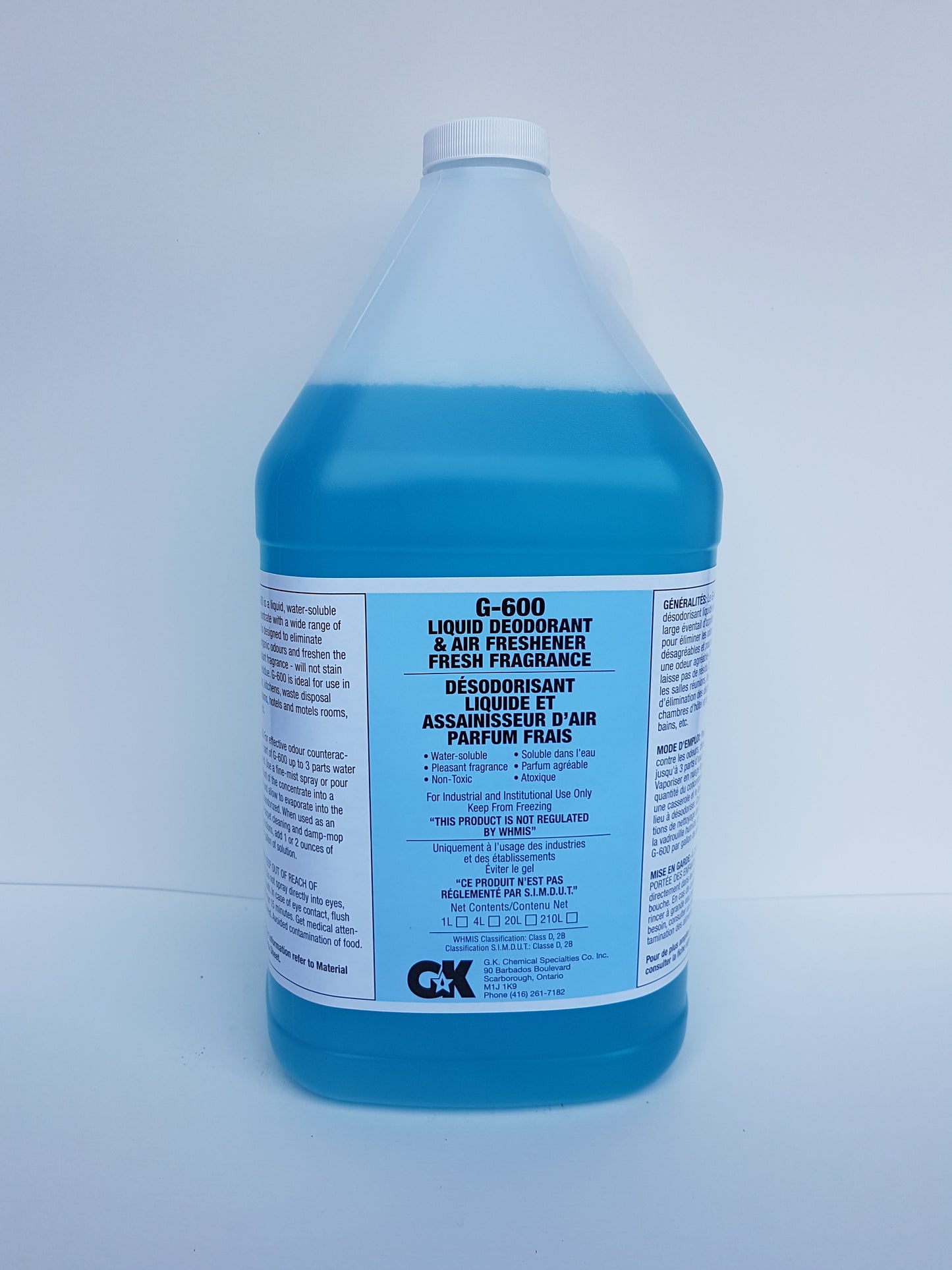 G-600 Liquid Deodorant 4L CURBSIDE PICK UP AVAILABLE