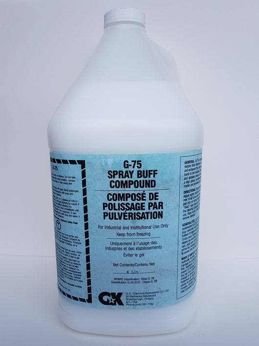 G-75 Spray Buff Compound 4Litter  CURBSIDE PICK UP AVAILABLE