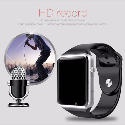 GETIHU Smart Watch Digital Wrist with Men Camera Bluetooth Wristwatch SIM Card Sport Smartwatch For iPhone Samsung Android Phone