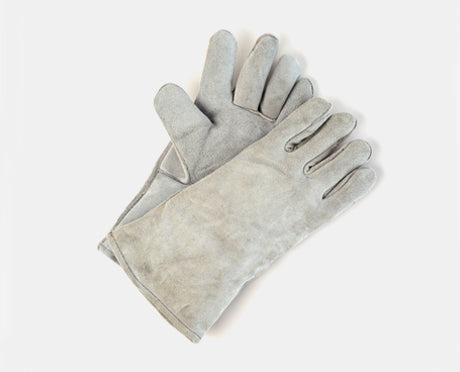 ECONOMY GREY SPLIT LEATHER WELDERS GLOVES PAIR