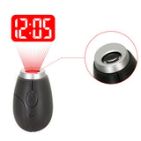 Gosear Mini Portable Projection Clock LED Digital Time Light with Keychain Key Chain Keyring for Wall Ceiling Projector Travel