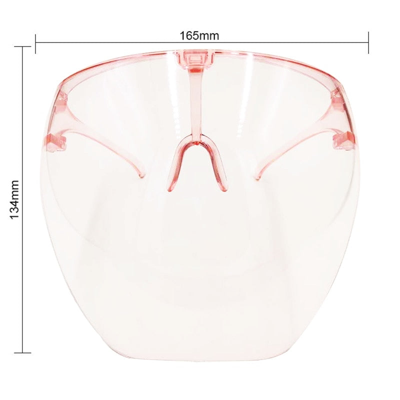 9 Colors Face Shield Splash Proof Mask Transparent Cycling Glasses Anti Saliva Windproof Mask Outdoor Blowout Clear Moto Mask