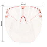 9 Colors Face Shield Splash Proof Mask Transparent Cycling Glasses Anti Saliva Windproof Mask Outdoor Blowout Clear Moto Mask