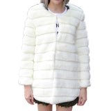 HEE GRAND 2018 Winter Women Faux Fur Coat Woman Luxury Fake Fur Jacket Coats Mujer Female Faux Fur Outwear Plus Size 3xl WWC143