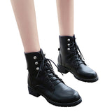 HEE GRAND New Arrival High Quality Black Winter Boots 2017 Young Girl Fashion Style Side European Boots Woman Size 35-40 XWX5999