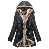 HEE GRAND Women Basic Jackets Winter Coats Faux Fur Woman Warm Parka Hood Coat Plus Size S-3 XL Oversize 2 Pieces Sets WWM056