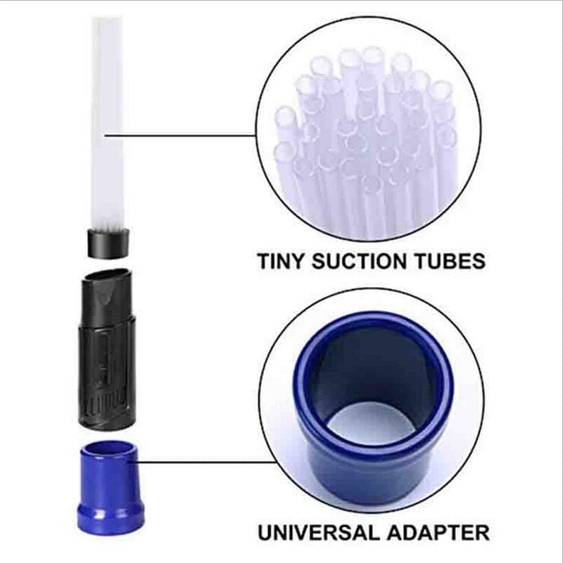 Universal Vacuum Attachment Dust Brush Small Suction Brush Tubes Cleaner Remover Tool Cleaning Brush for Air Vents Keyboards