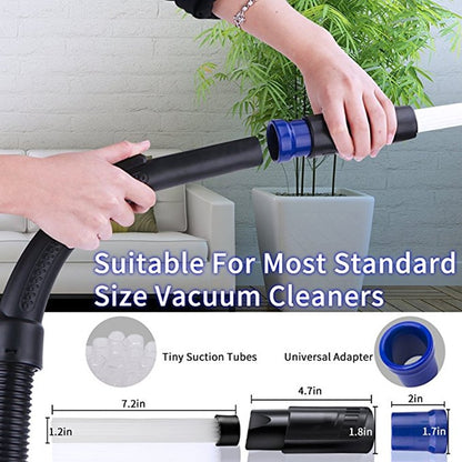 Universal Vacuum Attachment Dust Brush Small Suction Brush Tubes Cleaner Remover Tool Cleaning Brush for Air Vents Keyboards