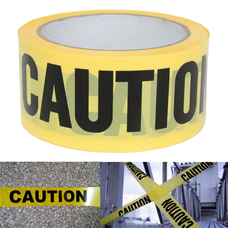 50mx5cm Roll Yellow Caution Tape For Safety Barrier For Police Barricade For Contractors New Arrival High Quality