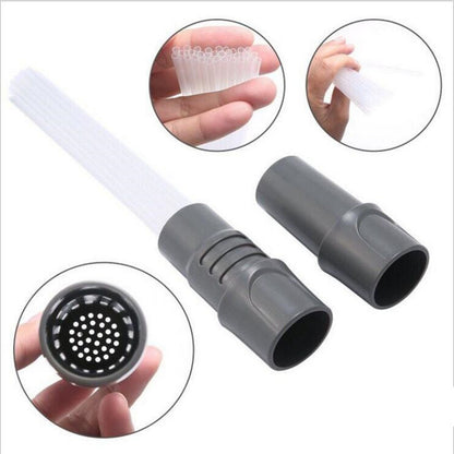 Universal Vacuum Attachment Dust Brush Small Suction Brush Tubes Cleaner Remover Tool Cleaning Brush for Air Vents Keyboards