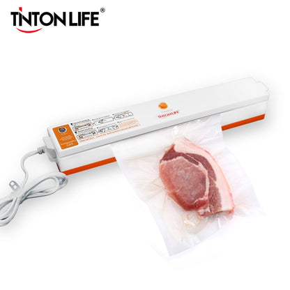 TintonLife 220V/110V Household Food Vacuum Sealer Packaging Machine Film Sealer Vacuum Packer Including 15Pcs Bags