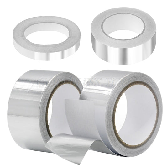 40 Meters Aluminium Foil Adhesive Tape Sealing Duct Tape Heat Resist High Temperature