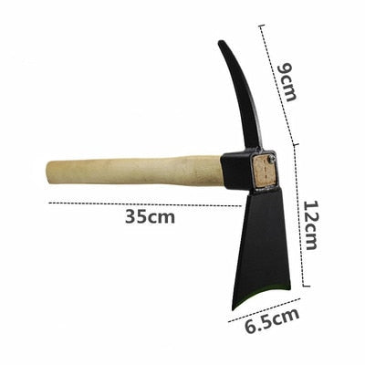 Wooden Handle Hoe Ripper Carbon Steel Agricultural Tool Weeder Used To Loosen The Land Shofar Taro Vegetable Garden Tools