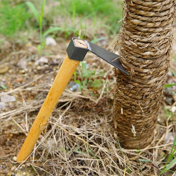 Mini Hand Tools Wooden Handle Hoe Excavator Tool Steel Agricultural Tools Planting Vegetable Garden Agriculture Agriculture