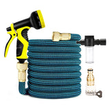 NEW Garden Hose Expandable 16-150ft High Pressure Car Wash Plastic Pipe Magic Flexible Water Hose With Spray Gun For Watering
