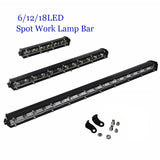 High Power 7/ 13/ 19 inch CREE Chips Spot LED Light Bar For Truck Trailer Offroad Driving Work Lamp For ATV TV Car 4WD Jeep