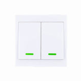 Home 220V 1CH RF Wireless Remote Control Switch System For LED Stairs Ceiling Light Strips,Receiver + 2CH 86 Wall Transmitter