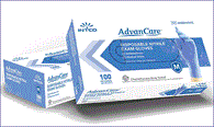 Nitrile Glove Intco Advancare Medical and Chemo therapy Drug tested 100/Box