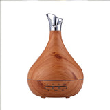 KBAYBO 300ml Aroma Essential Oil Diffuser Ultrasonic Air Humidifier purifier with Wood Grain LED Lights for Office Home Bedroom