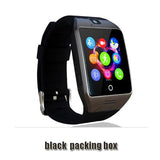 LUOKA Bluetooth Smart Watch Men Q18 With Touch Screen Big Battery Support TF Sim Card Camera for  Android Phone Passometer