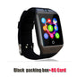 LUOKA Bluetooth Smart Watch Men Q18 With Touch Screen Big Battery Support TF Sim Card Camera for  Android Phone Passometer