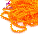 Lucia crafts 2yards/lot 10mm Pom Pom Trim Ball Braid Lace Fringe Ribbons Fabric DIY Sewing Handmade Accessory 17011001(10D2y)