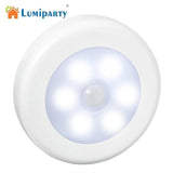 LumiParty Infrared PIR Motion Sensor 6 Led Night Light Wireless Detector Light Wall Lamp Light Auto On/Off Closet Battery Power