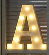 Luminous LED Letter Night Light Creative 26 English Alphabet  Number Battery Lamp Romantic Wedding Party Decoration Christmas