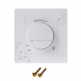 Luxury Wall Dimmer Switch Ivory White Brief Art Weave Light Switch AC 110~250V Knob Wall Light Switch G08 Drop ship